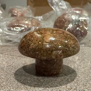 Vintage 1990 Spiegel Glazed Stone Cabinet Knobs – Set of 8 (New in Packaging)